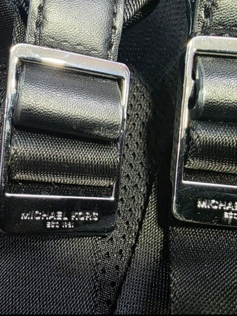 Michael Kors Logo Backpack Black